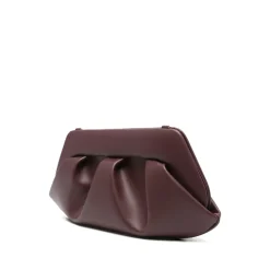 DAMES THEMOIRè Clutches^Bordeaux Geplooide Schoudertas met Magneetsluiting