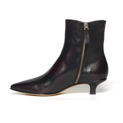 DAMES Pomme D'or Enkellaarsjes^Bordeaux Leder Enkellaarsjes