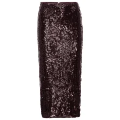 DAMES ROTATE Birger Christensen Rokken^Bordeaux Paillet Potlood Rok