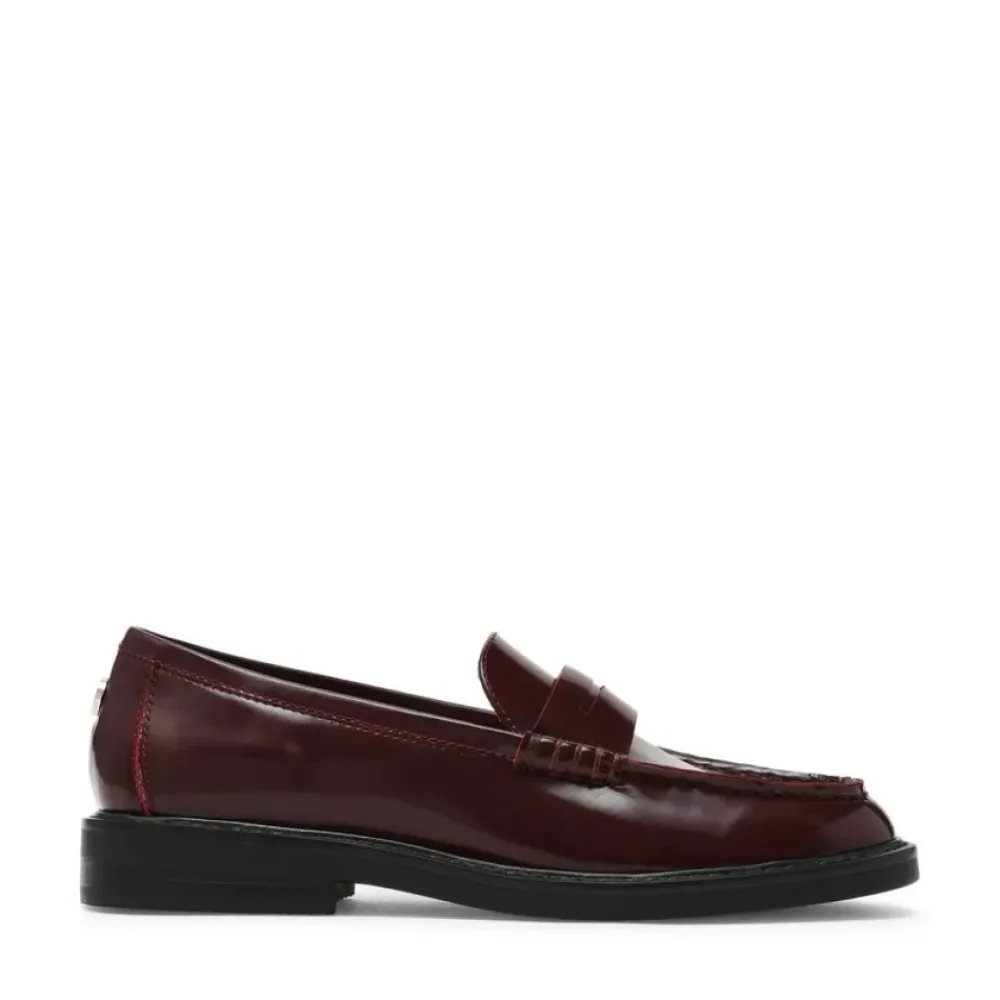 DAMES Steve Madden Loafers^Bordeaux Platte Schoenen