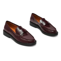 DAMES Steve Madden Loafers^Bordeaux Platte Schoenen