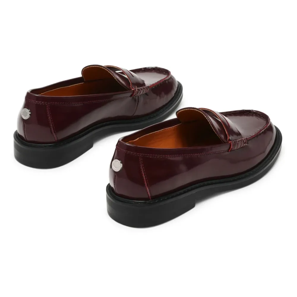DAMES Steve Madden Loafers^Bordeaux Platte Schoenen