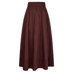 DAMES Neo Noir Rokken^Bordeaux Poplin Shirt