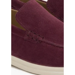 DAMES Estro Loafers^Bordeauxrode Velours Loafers