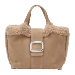 DAMES Roger Vivier Handtassen^Borsa Shopping Piccola Grand Vivier Choc