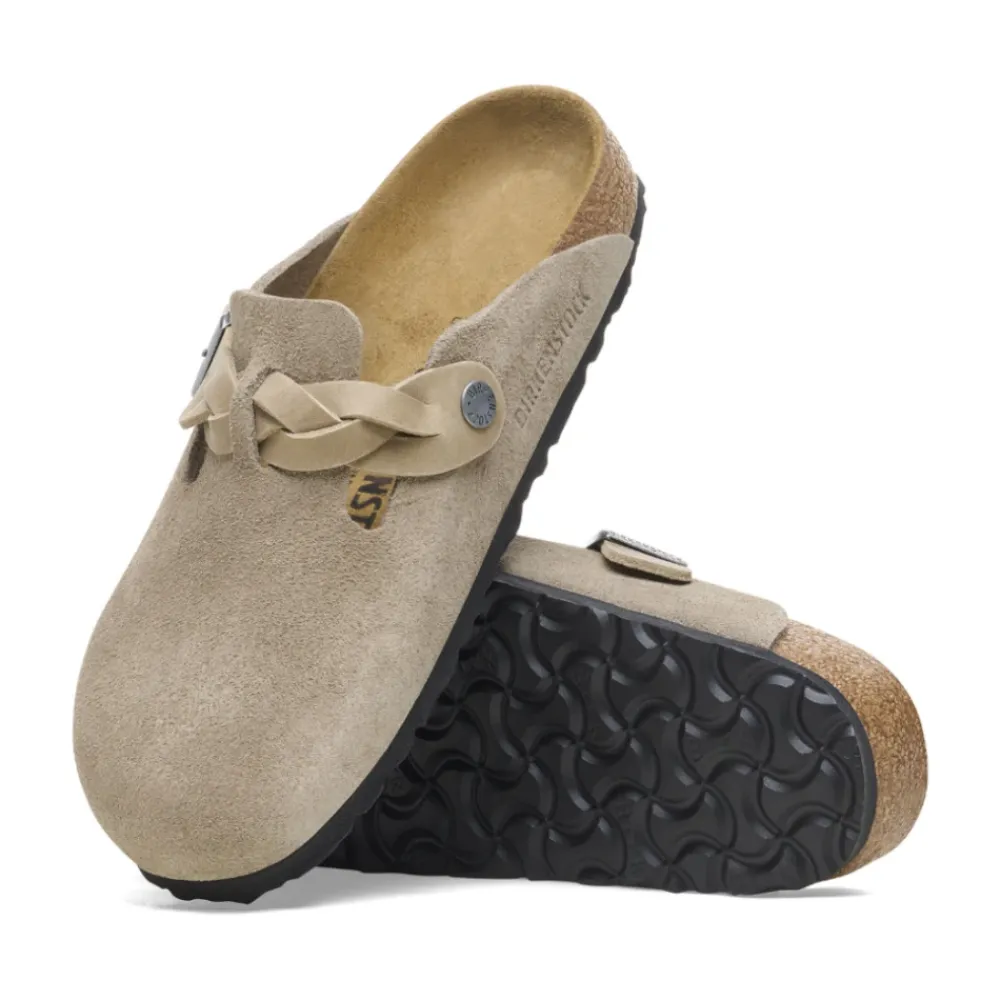 DAMES Birkenstock Instappers & Slip Ons|Loafers^Boston Braided Narrow Fit