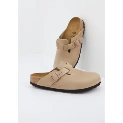 Heren Birkenstock Boston Geolied Leren Sandalen