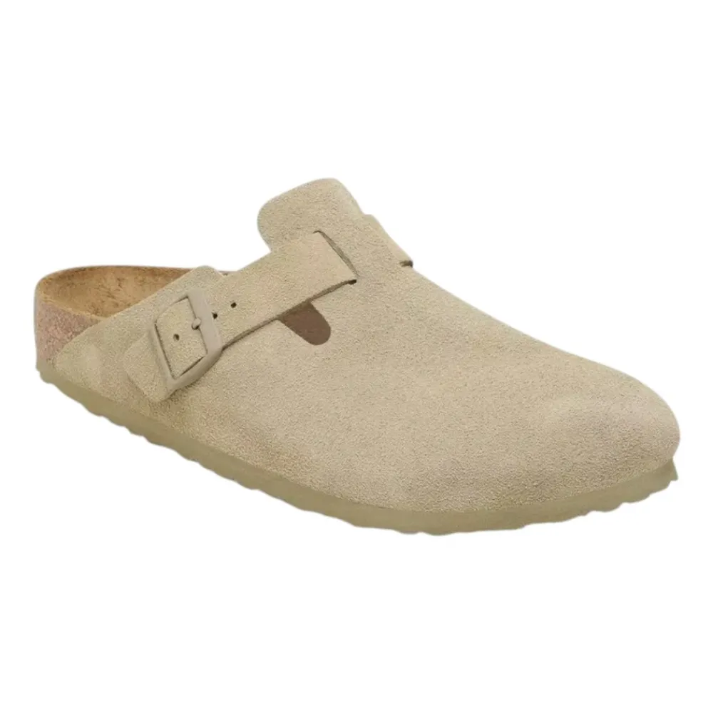 DAMES Birkenstock Boston Suède Sandalen Narrow