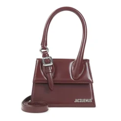 DAMES Jacquemus Heuptassen^Bourgondische Leren Boucle Handtas