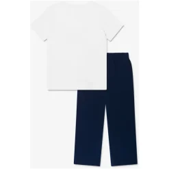 Ralph Lauren Nachtkleding^Boys Varsity Pyjama Set in Navy