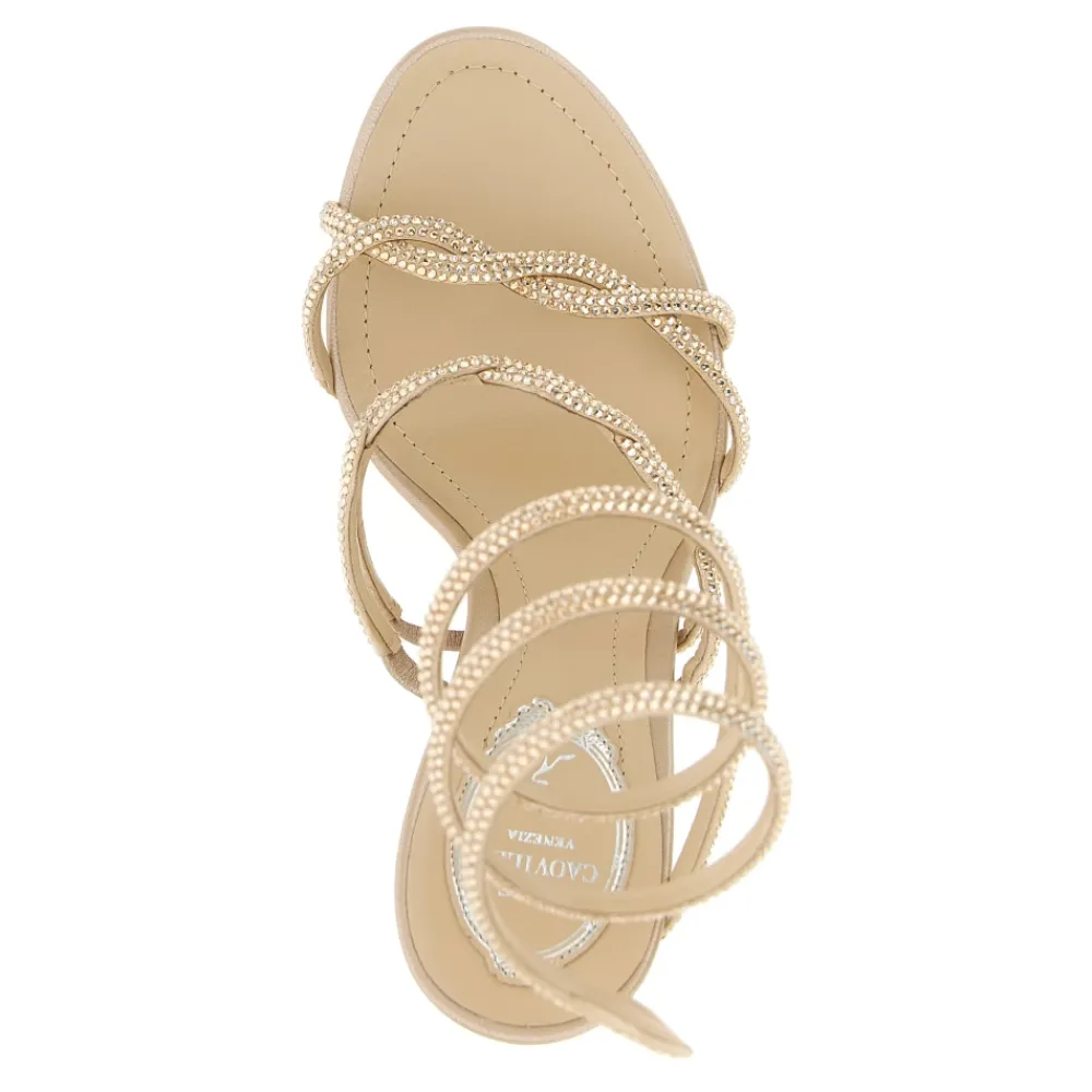 DAMES René Caovilla Braid Cleo Sandals