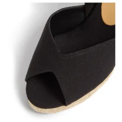 DAMES Castañer Sleehakken^Brisa - katoenen sandalen met 9 cm sleehak.