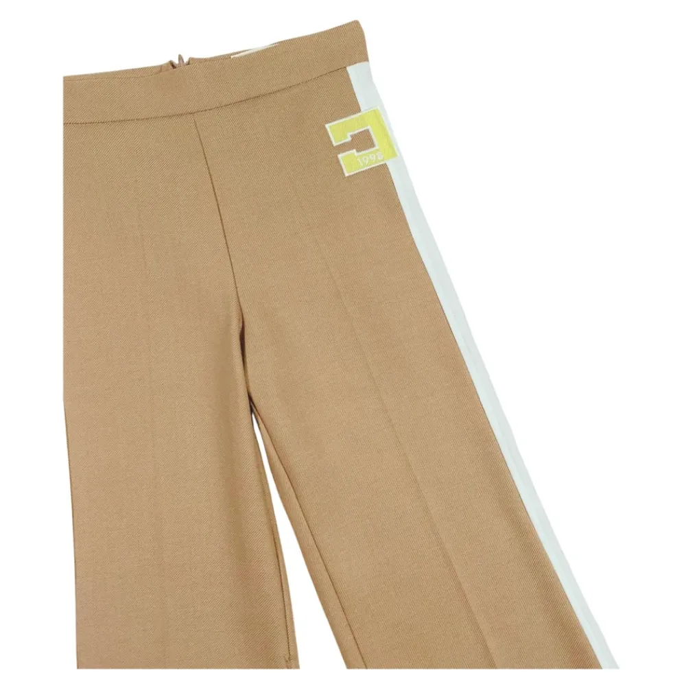 Elisabetta Franchi Broeken & Jeans^Broeken met zijstrepen en logo