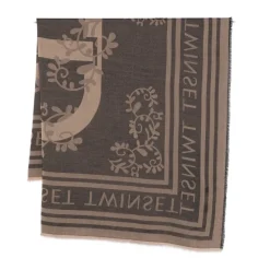 DAMES Twinset Sjaals^Bloemig Sjaal met Franje Randen