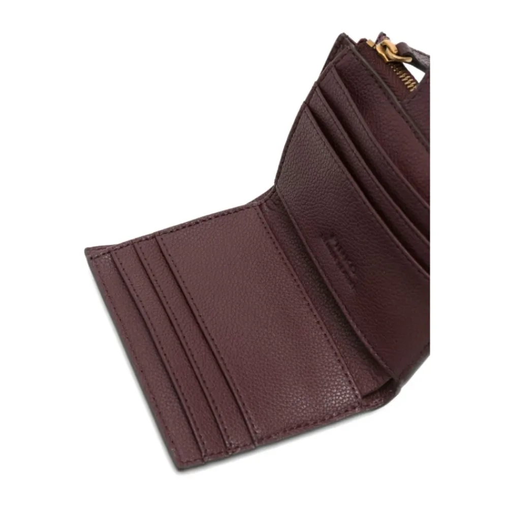 DAMES PINKO Portefeuilles^en Goud Leren Portemonnee