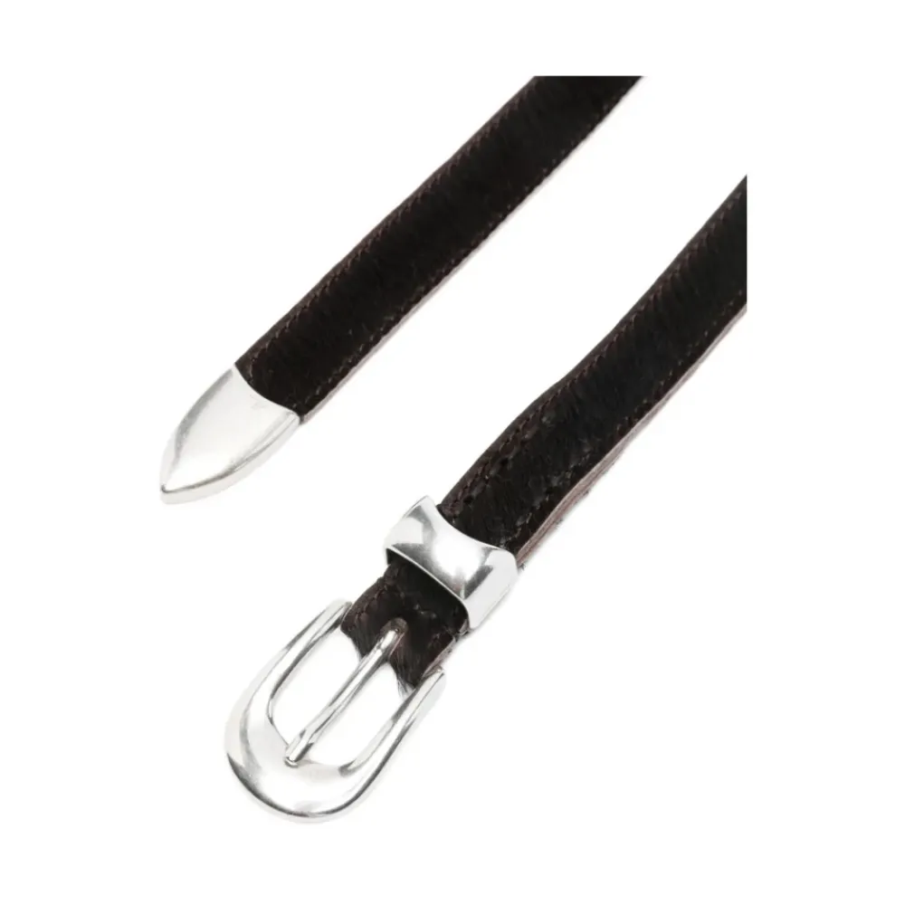 Heren Our Legacy Kalfshaar Ovaal Gesp Riem