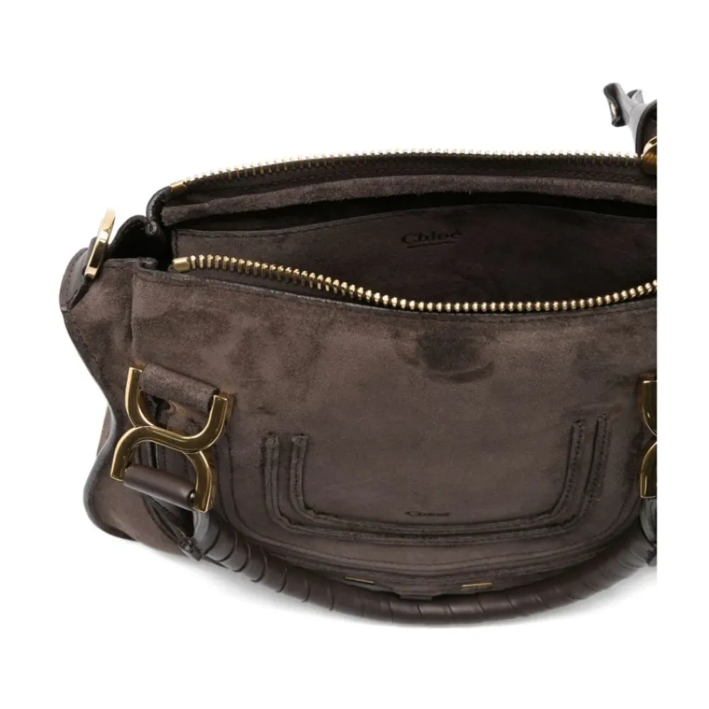 DAMES Chloé Handtassen^Koffie Top Rits Schoudertas