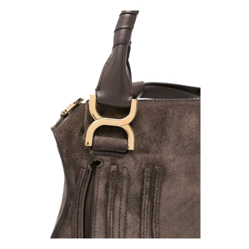 DAMES Chloé Handtassen^Koffie Top Rits Schoudertas