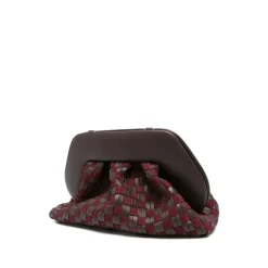 DAMES THEMOIRè Bruin Leren Flap Tas met Riem