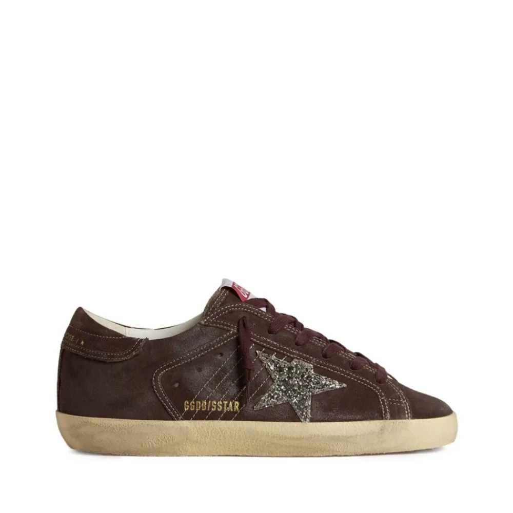 DAMES Golden Goose Sneakers^Leren Glitter Ster Sneakers