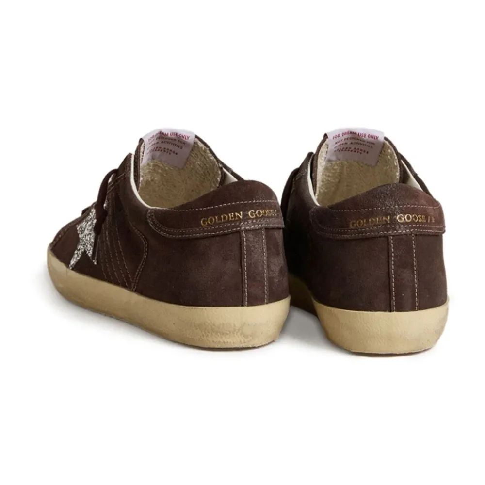 DAMES Golden Goose Sneakers^Leren Glitter Ster Sneakers