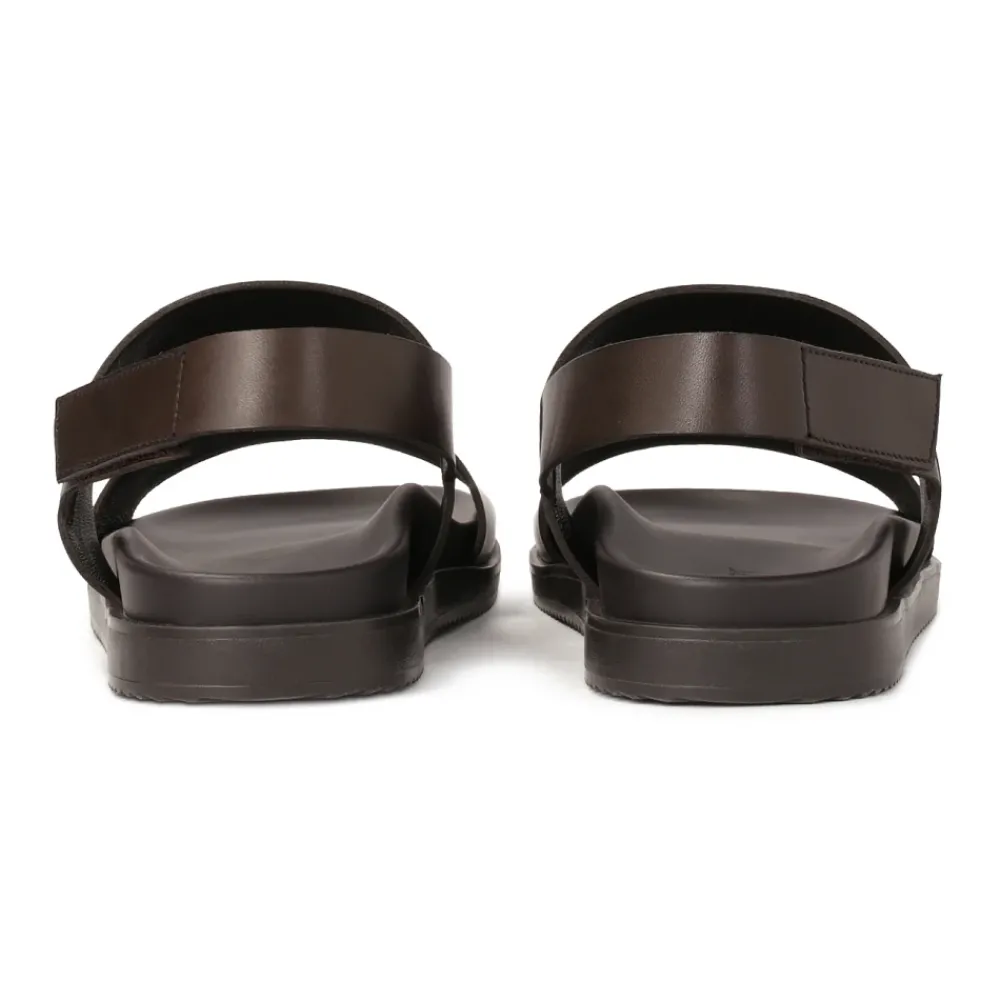 Heren Kazar leren herensandalen