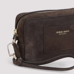 DAMES Giorgio Armani Toilettassen^Leren Heuptas AW25