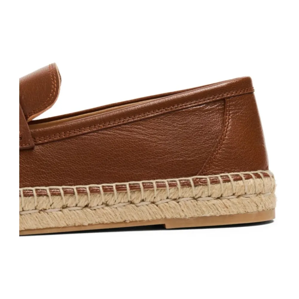 Heren Valentino Garavani Espadrilles^Leren Platte Schoenen met VLogo