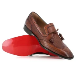 Heren Christian Louboutin Leren Sandalen Zwaluwstiksels