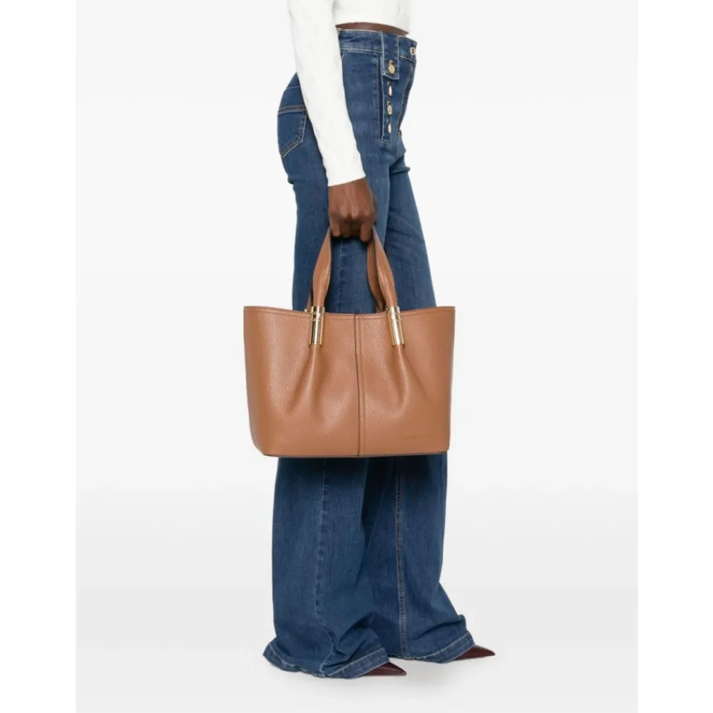 DAMES Elisabetta Franchi Shoppers^Leren Tote Tas