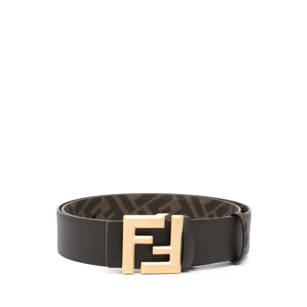 Heren Fendi Riemen^Logo-Gesp Detail Verstelbare Riem