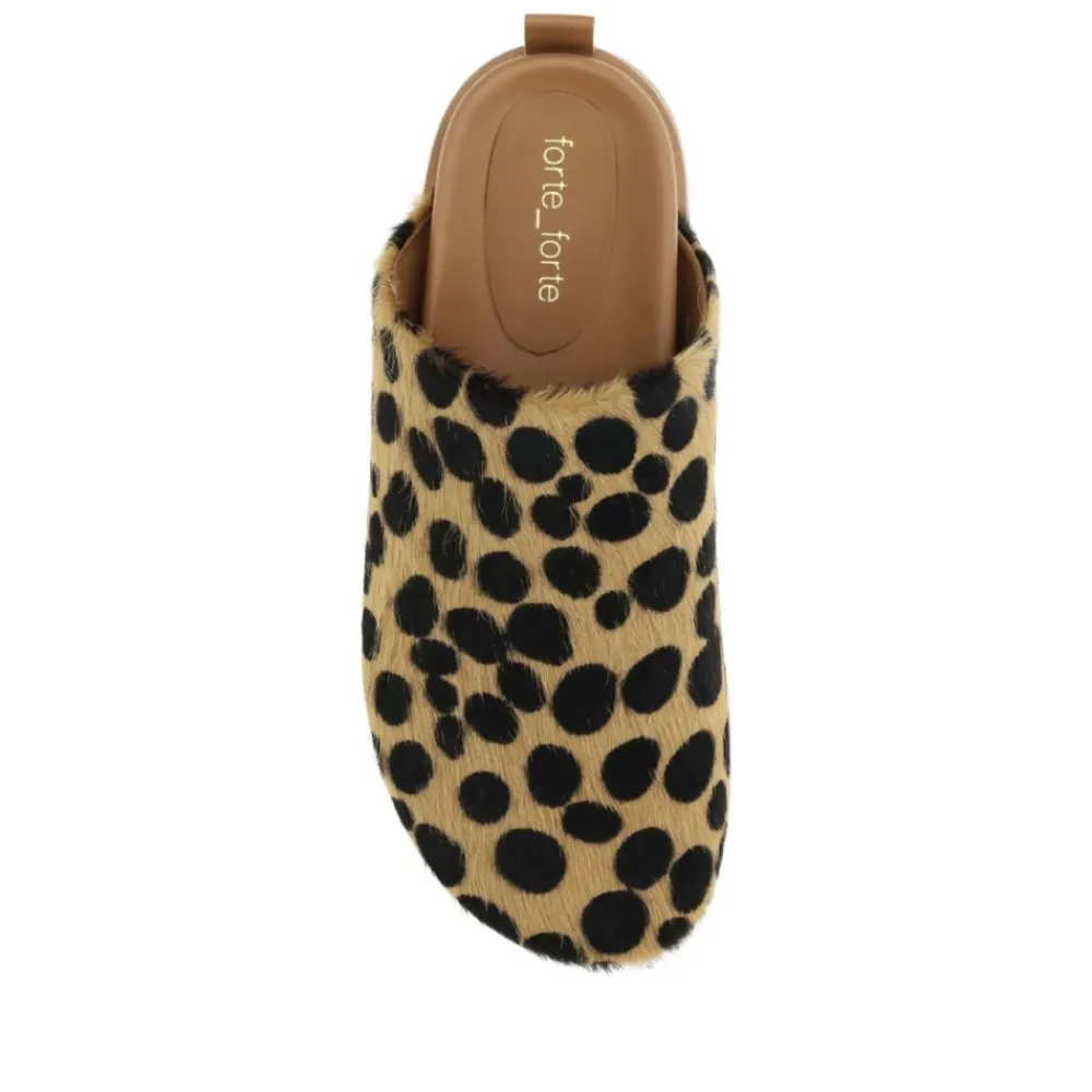 DAMES Forte Forte Loafers^Ponyhaar Gevlekte Sandalen