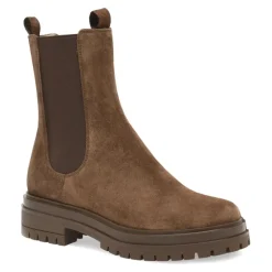 DAMES Gianvito Rossi Chelseaboots^Suède Elegante Hakken