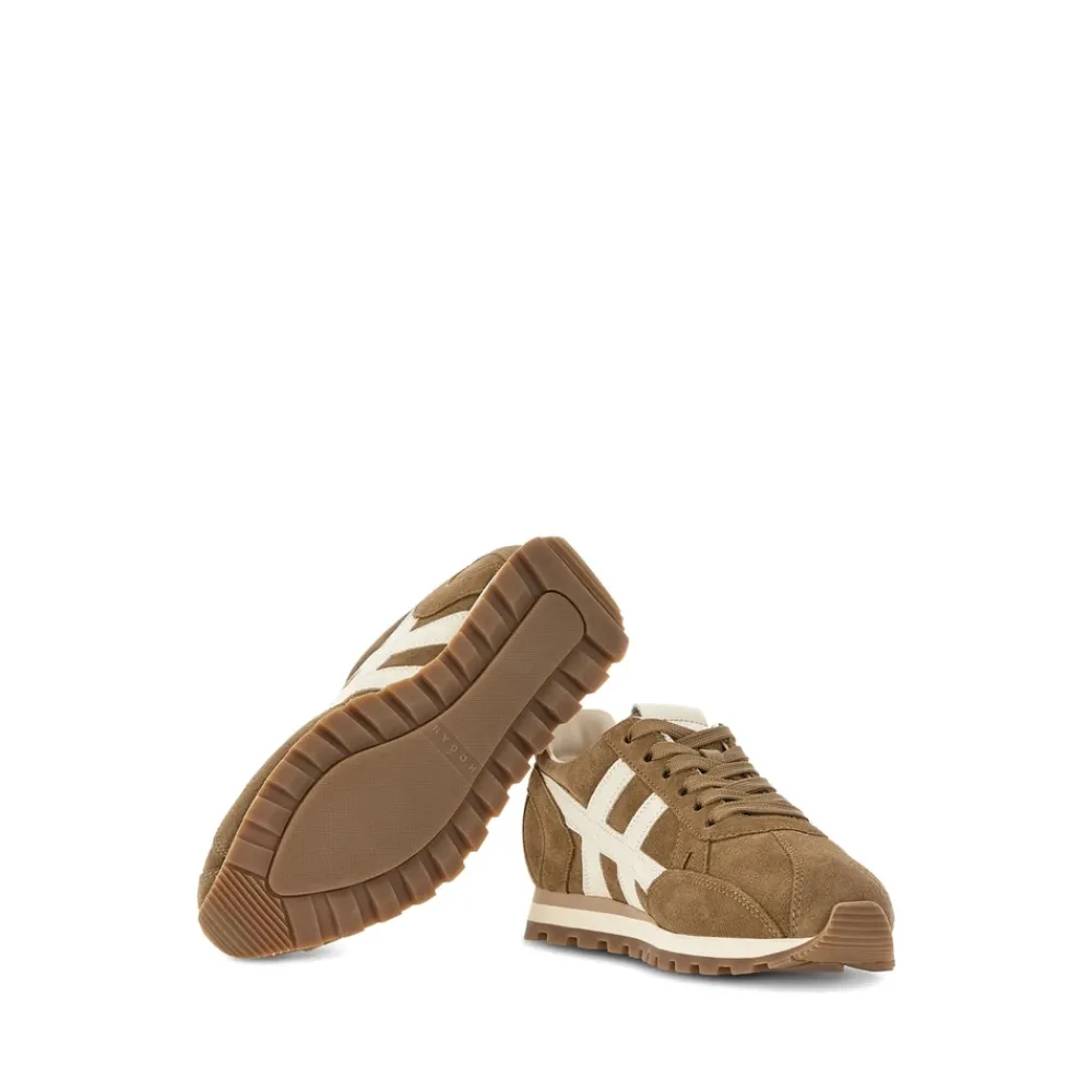 DAMES Hogan Sneakers^Suède Leren Veterschoenen