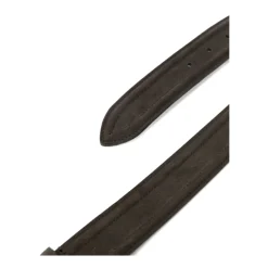 Heren Canali Suède Rechthoekige Gesp Riem