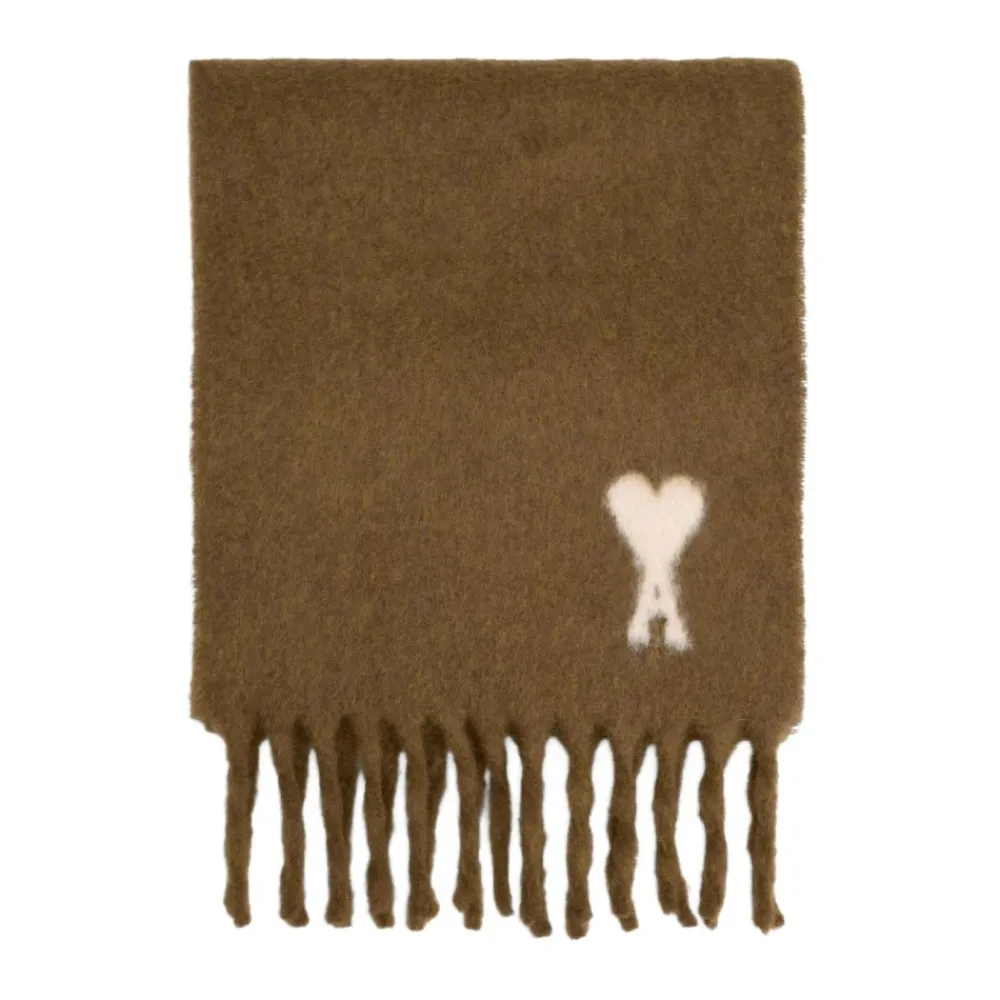 DAMES Ami Paris e Alpaca Blend Franje Sjaal