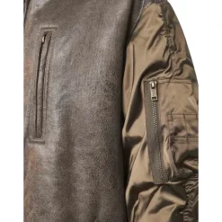 DAMES Marant étoile Jassen^e bomberjack met shearling kraag