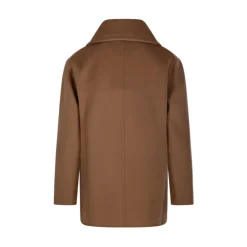 DAMES Max Mara e Double-Breasted Jas met Reverskraag