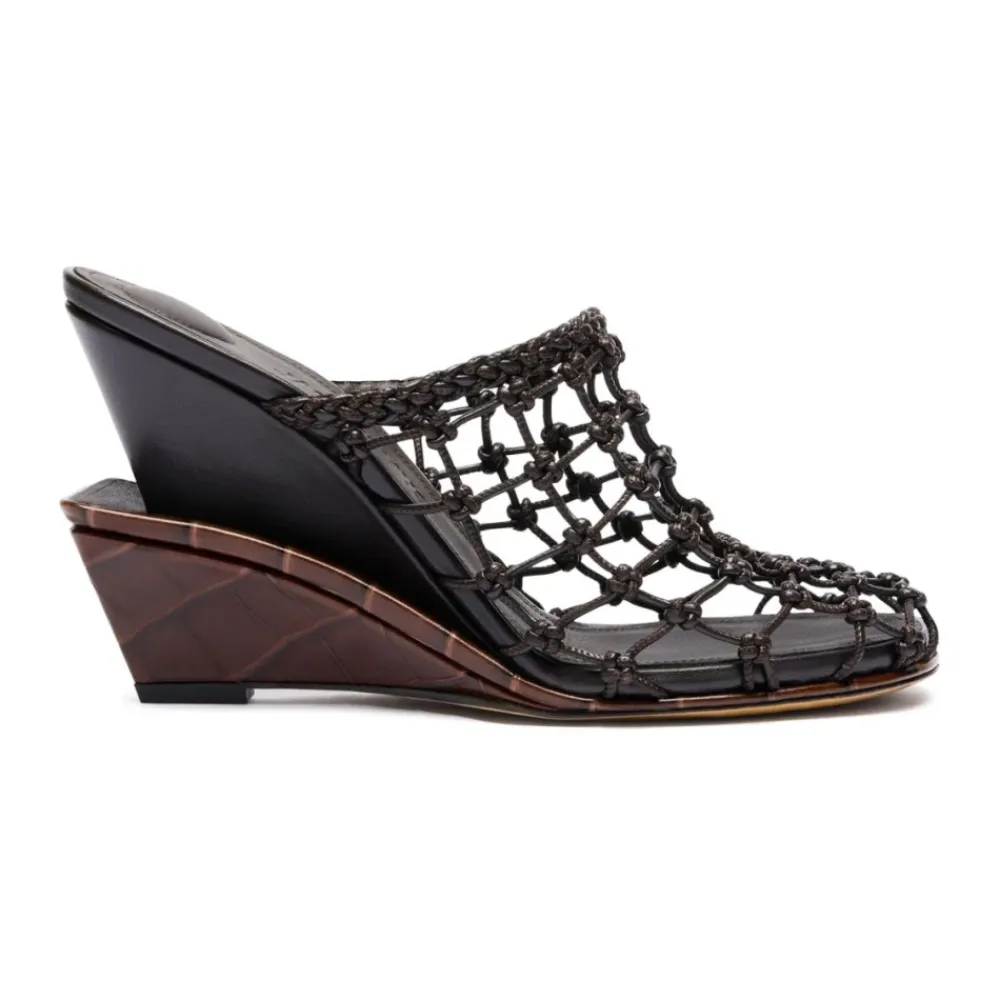 DAMES Jacquemus Bruine en Zwarte Sandalen voor Vrouwen