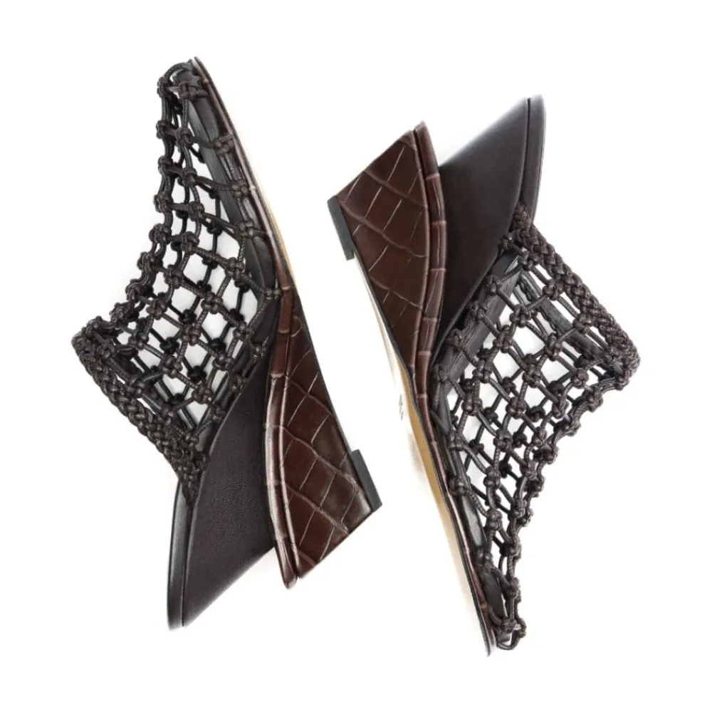 DAMES Jacquemus Bruine en Zwarte Sandalen voor Vrouwen