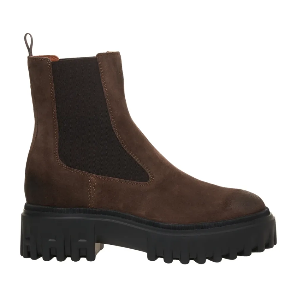 DAMES Hogan Chelseaboots^e enkellaarzen met plateauzool