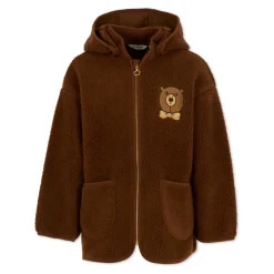 Mini Rodini e Faux Shearling Jas met Capuchon