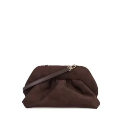 DAMES THEMOIRè Clutches^e Gebogen Clutch met Gerimpelde Details