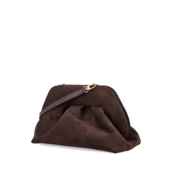 DAMES THEMOIRè Clutches^e Gebogen Clutch met Gerimpelde Details