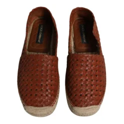 Heren Dolce & Gabbana Espadrilles^e Geweven Leren Espadrilles
