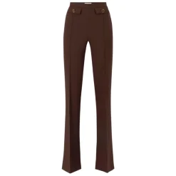 DAMES Elisabetta Franchi Broeken^e Hoge Taille Broek Gouden Knopen