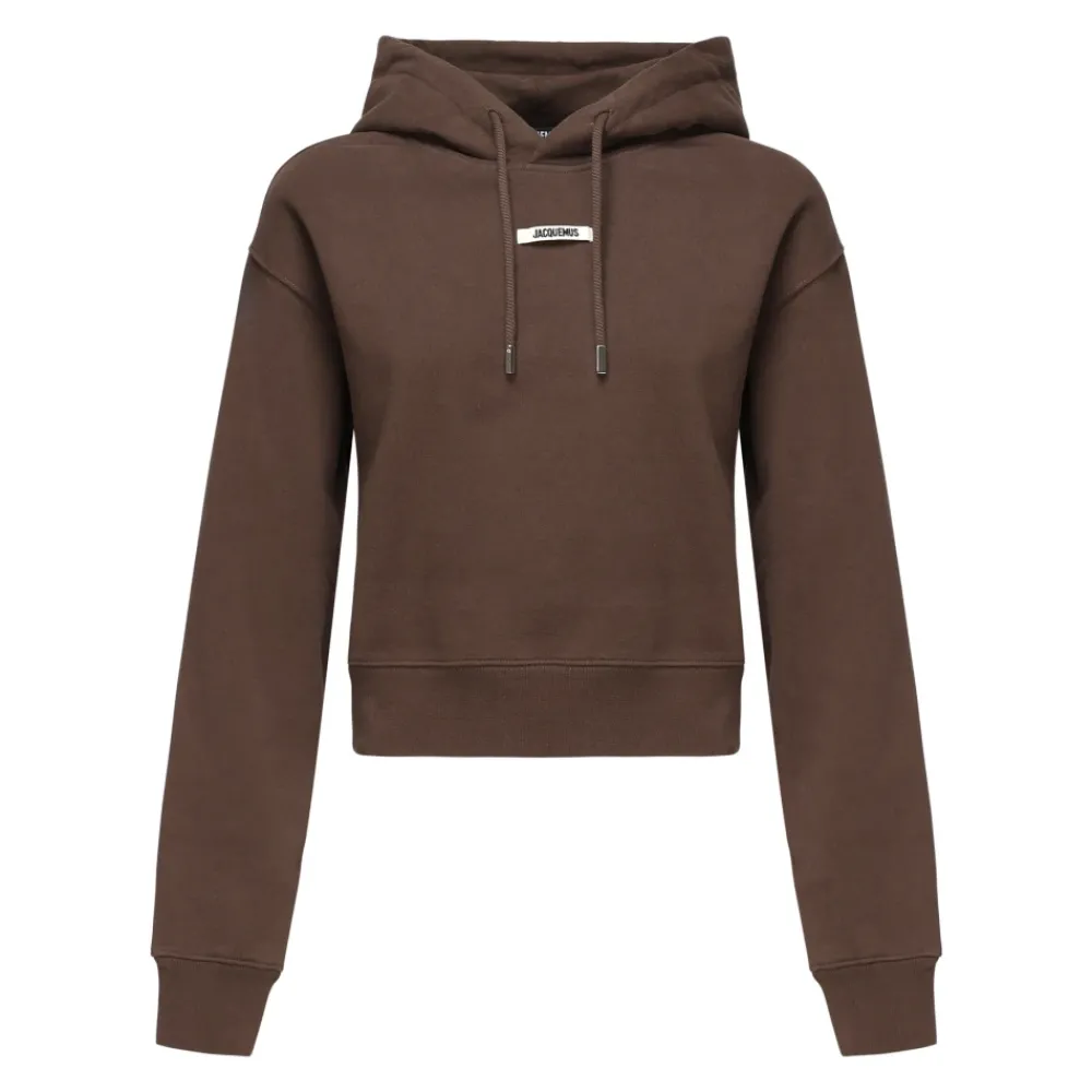 DAMES Jacquemus Hoodies & Sweatvesten^e Katoenen Hoodie met Logo