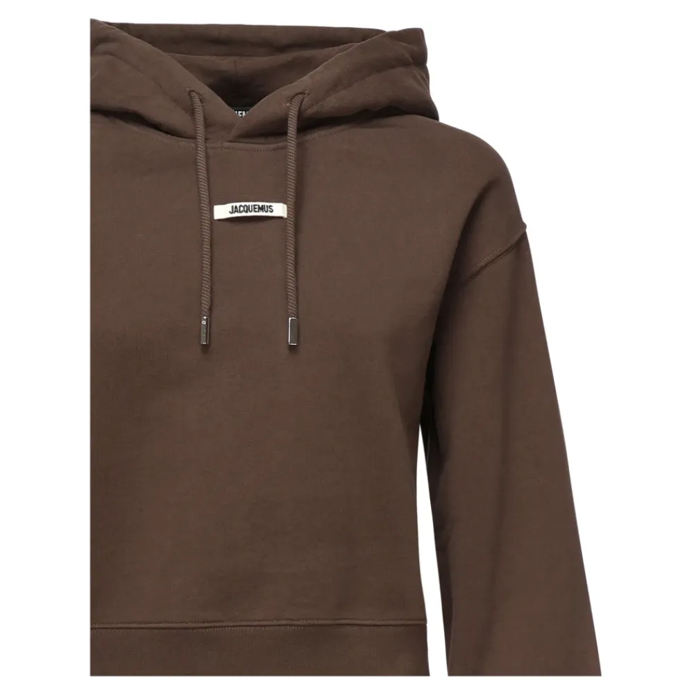 DAMES Jacquemus Hoodies & Sweatvesten^e Katoenen Hoodie met Logo