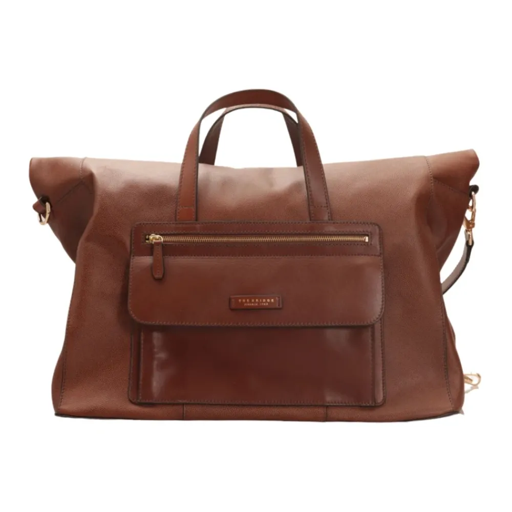 DAMES The Bridge Weekendtassen^e leren Duffle tas Alberto Model