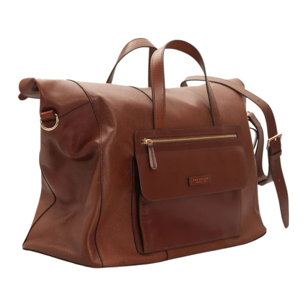 DAMES The Bridge Weekendtassen^e leren Duffle tas Alberto Model